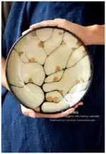 Plum blossom decorative dessert plate Decorative plate Western food plate plates Japanese kiln transformation Ceramic