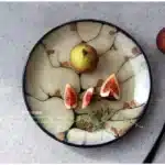 Plum blossom decorative dessert plate Decorative plate Western food plate plates Japanese kiln transformation Ceramic