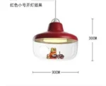 Suspension luminaire with tinted glass, complementing a rustic living room with natural textures