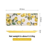 Creative Lemon Plate Ceramic Fruit Dish Ins Style Home Dining Thai Restaurant Tableware – base detail
