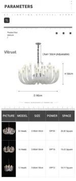 Art Deco Design Elegant Lighting Fixture Luxury Crystal Chandelier Hanging Geometric Hollow Glass Chandelier Ceiling Light