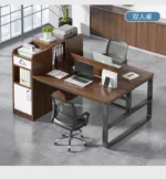 78 Inch Extra Long Desk, Double Desk with 2 Drawers, Two Person Desk Long Computer Desk with Storage Shelves, Writing Table