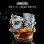Lead-Free Glass Cup Household Wine Glass Set Large Beer Steins Distilled Beverage Wine Set – angled view