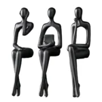 Abstract Desktop Character Ornaments High Quality Resin Abstract Thinker Sculpture Nordic Style Modern Home Office Decor