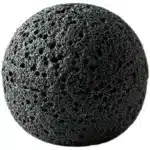 Planet Bowl Molecular Cuisine Creativity Imitation Volcano Stone Ball Place Round Smoke Cup Black Tableware – top view