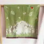 60x120cm，There are patterns，Bath towel, green tree, adult and children's household bath towel, thick, soft and absorbent