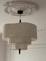 Nordic Minimalist Wabi Sabi Fabric Chandelier Living Dining Room Bedroom Pendant Light Home Indoor Lighting Hanging Lamp