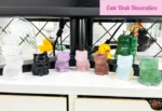 Obsidian Cat Crystal Figurines Cat Gifts Decor Gifts for Mom Women Men Lucky Cute Cat Statue Room Desk Decor - Image 6