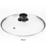 Pot Cover Tempered Glass Round Frying Pan Cover Visible Vertical Lid Pot Lid Cookware Parts Kitchen Accessories 20-30cm