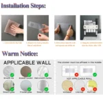 Magnetic Adsorption Inverted Toothbrush Holder 2 Automatic Toothpaste Squeezer Dispenser Storage Rack Bathroom Accessories