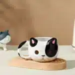 Creative 3D Embossed Ceramic Cat Teamug Office Cute Animal Ceramic Coffee Mug 430ml Milk Drink Cup Drinkware Home Decoration