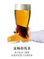 Creative Glass Boots Beer Glass Personalized Shoes Mugs Juice Cocktail Glass Whiskey Wate Mug Coffee Latte Cups Water