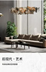 Postmodern Retro metal fragment Art Ceiling Chandelier Showroom Kitchen island Hanging lights Dining room Home decor