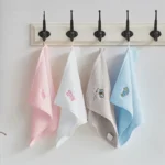 1Pc 30x30cm Square 100% Cotton Cartoon Animal Embroidered Super Soft Bathroom Children Kids Hand Face Towel