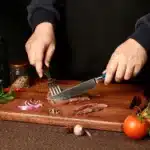 Amber 67-layer Damascus Steel 4pcs 5-inch Steak Kitchen Knife Set kitchen tool Resin with burl wood Handle Sharp Tools