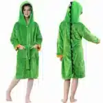 Blue Dinosaur Bath Robe for Boys 3 4 5 6 7 8 9 10 11 12 Years Shark Kids Bath Towel Robe Kigurumi Winter Baby Girls Bathrobe