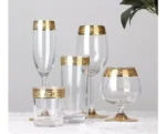 Luxury Wine Crystal Glasses Transparent Champagne Brandy Whisky Glass Cup Home Unleaded Bar Wedding Party Drinkware Barware