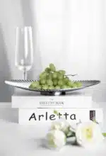 Tableware Dish Food Plates Fruit Bowl Stainless Steel Tray for Kitchen Home Decora Living Room Dinner Table Scandinavian