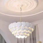 Nordic Ceramic Chandelier Luxury Led Pendant for Living Room Atmosphere Lamp Restaurant Ceiling Light Decor Lámpara De Techo