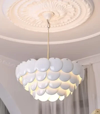 Nordic Ceramic Chandelier Luxury Led Pendant for Living Room Atmosphere Lamp Restaurant Ceiling Light Decor Lámpara De Techo