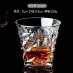 Lead-Free Glass Cup Household Wine Glass Set Large Beer Steins Distilled Beverage Wine Set – side view