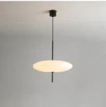 Modern LED UFO Pendant Lamp, Minimalist Designer Chandelier for Bar, Dining Room, Bedroom, Artistic Decor – in a cozy room