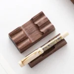 Walnut Wood Pen Holder Stand Desk Organizer Office Supply for Dip Pen Fountain Pen Rest Desk Accessories Office School
