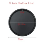 6 to 12inch Premium Non-Stick Pizza Pan Bakeware Carbon Steel Pizza Plate Round Deep Dish Pizza Pan Tray Mold Mould Baking Tools - Image 15