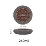 Black Cement Tableware Dinner Plate stone Sashimi sushi Disc Dry Ice Tray Plate Dessert Plates Dim Sum Dish Steak Plates