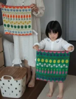 Kawaii Japanese Pure Cotton Towels Cute Vegetable Absorbent Towel Thick Soft Face Skin-friendly Bath Towel for Kids &