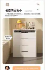 Compact LED Makeup Vanity Desk with Stool and Mirror – top view