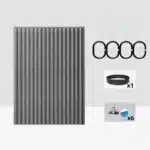 Toilet Non-porous Corner Magnetic Folding Invisible Shower Curtain Waterproof and Mildew-proof Thickened Shower Partition