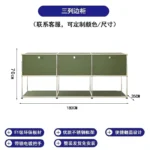 Sideboard Storage Cabinets Modular Combination Metal Frame for Living Room Office Drawers Customizable Large Storage Olive Green - Image 18