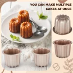 6PCS Canele Cake Molds Non-stick Aluminum DIY Dessert Keluli Cupcake Muffin Pan for Baking Enthusiasts Profession Bakeware NEW - Image 6