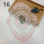 Vintage Lace Placemat Embroidered Table Cloth Dining Room Decorative Table Mats Party Wedding Antique Coffee Coasters