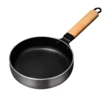 24/26/28 cm xNon-stick Flat-bottomed Frying Pan Cast Iron Egg Steak Frying Pans Kitchen Cookware Anti-scald Handle Cooking