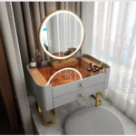 Modern dressing table with storage for makeup and jewelry - Goldoma luxury furniture