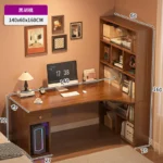Large Computer Desk Bookshelf Corner Desks Home Desktop Computer Table L-shaped Long Writing Desks Double E-sports Gaming