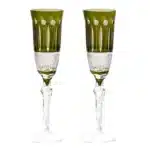 Crystal Flute Champagne Glasses Multicolor Wine Glass Cup Handmade Hand Carved Edo Kiriko Wedding Gift With Gift Box 1PC