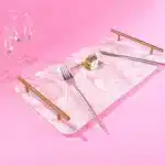 European Style Ceramic Double Layered Tray Fruit And Candy Plate Afternoon Tea Cake Stand Three Tier Dessert Holder Serving