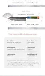 1-4 PCS Kitchen Knife set Damascus Steel Japanese chef Knife Santoku Knife Nakiri Knife kiritsuke knife Stable wood Handle