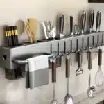 Kitchen Organizer Knife Rack Storage Box Household Knife Rack Spoon & Chopstick Holder No Hole Required Hanging Storage