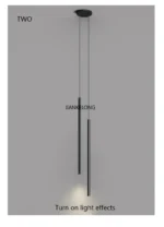 Modern Minimalist LED Longer Pendant Lights For Bedroom Bedside Reading Chandelier Lamps Living Room Bar Coffee Decor