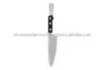 Trendy Unique 925 Silver Kitchen Chef Knife Sword Shape Iced Fine Jewelry Custom Lab Grown Diamond Pendant Anniversary Gift