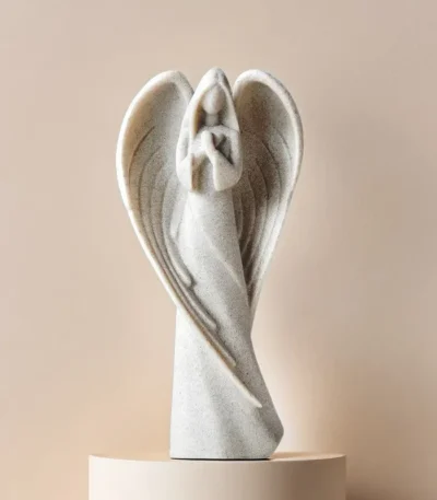 Vilead Retro Angel Figurines Resin Sculpture Stattue Living Room Home Bedroom Decoration Accessories Garden Office Desk Decor
