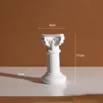 Roman Column Statue Resin Sculptures Nordic Sculpture Vintage Figurines Home Decor Resin Mini Craft Office Decor Room