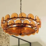 Nordic Style Designer Led Chandelier Restaurant Study Living Room Colored Glass Pendant Light Luxury Postmodern Indoor