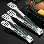 Goldoma stainless steel tongs in 7, 9, and 12 inch sizes for BBQ and kitchen use