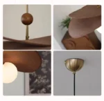 2026 Wabi Sabi Wicker Hanging Chandelier Light Fixture Vintage Glass Bubble Pendant Lamp For Dining Room Bedroom Living Room