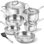 KOCH SYSTEME CS 10 Piece Stainless Steel Pots and Pans Set,  Kitchen Cookware Sets, Induction Ready, Oven Safe to 450°F - Image 6